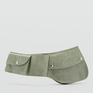 MANGO leather belt bag with pockets